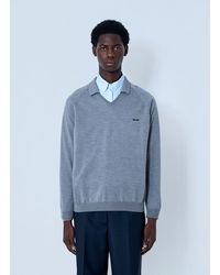 Miu Miu - V-Neck Knit Sweater - Lyst