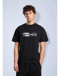 Palm Angels - Stamp Logo Regular T-Shirt - Lyst