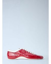 Dries Van Noten - Leather Lace-Up Sneakers - Lyst