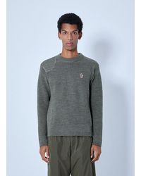 Moncler - Wool Crew Neck Sweater - Lyst