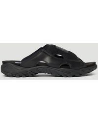 Save 22% slides and flip flops McQ Sandals McQ Rubber Striae Panelled Sliders in Black for Men Mens Sandals slides and flip flops 