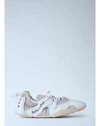 Acne Studios - Leather Lace-Up Sneakers - Lyst