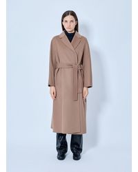 Max Mara - Belted Wool Blend Coat - Lyst