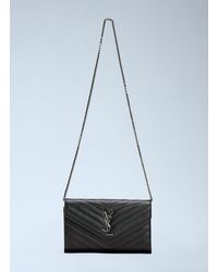 Saint Laurent - Women's Paris 5 Fragments Zipped Wallet In Black - Lyst