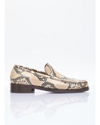 Acne Studios - Snake-embossed Loafers - Lyst