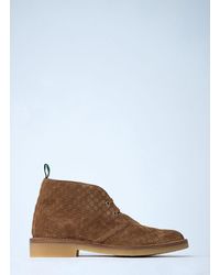 Gucci - Gg Suede Boots - Lyst