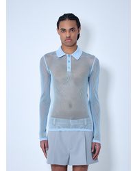 Gucci - Technical Mesh Polo Shirt - Lyst