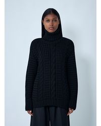 Moncler x Edward Enninful - Cable Knit Sweater - Lyst