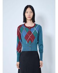 Vivienne Westwood - Argyle Cropped Cardigan - Lyst