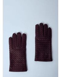 Bottega Veneta - Intrecciato Leather Gloves - Lyst