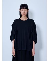 Yohji Yamamoto - Draped Long Sleeve T-Shirt - Lyst