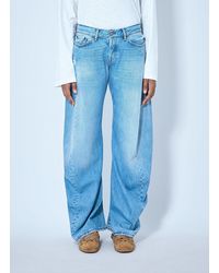 Acne Studios - 2006F Distressed Wide Leg Jeans - Lyst