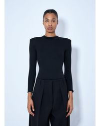 Jil Sander - Wool Bodysuit With Long Sleeves - Lyst