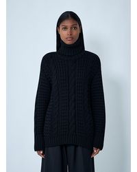 Moncler x Edward Enninful - Cable Knit Sweater - Lyst