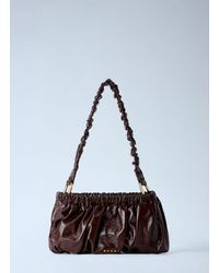 Marni - Ruched Leather Shoulder Bag - Lyst