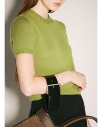 Prada - Leather Buckle Wrist Strap Accessory - Lyst