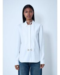 Gucci - Horsebit Cotton Shirt - Lyst