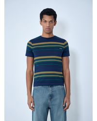 Miu Miu - Striped Cotton Jersey T-Shirt - Lyst