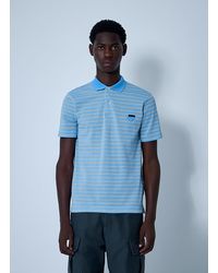 Prada - Logo Motif Polo Shirt - Lyst