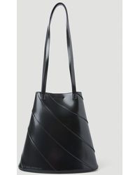 Kiko Kostadinov Twisted Mini Shopper Shoulder Bag - Black