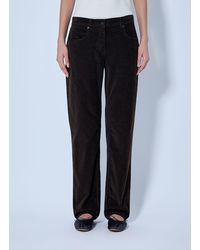 The Row - Frava Cotton-corduroy Mid-rise Straight-leg Pants - Lyst