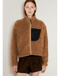 District Vision - Cropped High-pile Wool Fleece Jacket - Lyst