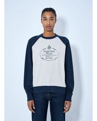 Prada - Cotton Crew-Neck Sweatshirt - Lyst