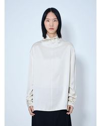 TOTEME - Slouch-Neck Blouse - Lyst