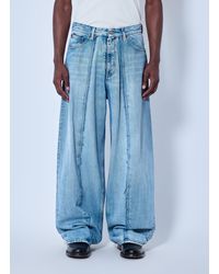 MM6 by Maison Margiela - Wide-Leg Denim Jeans - Lyst