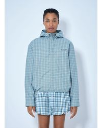 Acne Studios - Hooded Check Jacket - Lyst