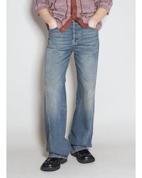 Lanvin - Baggy Twisted Jeans - Lyst