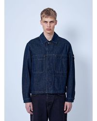 Stone Island - Denim Shirt Jacket - Lyst