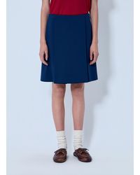 Miu Miu - Technical Jersey Mini Skirt - Lyst