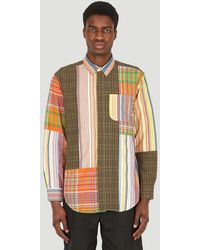 Engineered Garments - Combo Patchwork Weave Shirt - Lyst