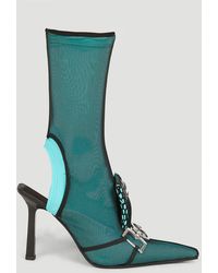 Ancuta Sarca Green Lima 110 Knee-high Sock Boots | Lyst