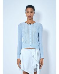 Acne Studios - Ribbed Cardigan With Button Fastening - Lyst