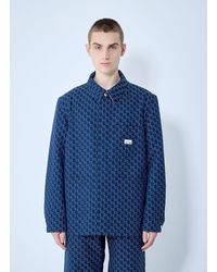 Gucci - Cotton Jacquard Jacket With Gg Shadow - Lyst