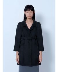 Miu Miu - Single-Breasted Double Wool Coat - Lyst