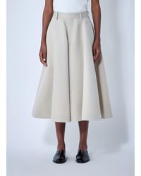 Bottega Veneta - Silk-And-Cotton-Twill Culotte - Lyst