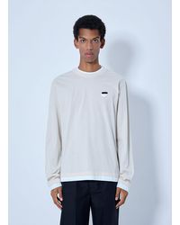 Prada - Long- Sleeve Cotton T-Shirt - Lyst
