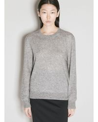 Saint Laurent - Cashmere-and-silk Sweater - Lyst