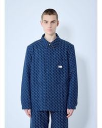 Gucci - Cotton Jacquard Jacket With Gg Shadow - Lyst
