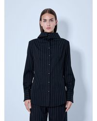 Jean Paul Gaultier - Hooded Striped Shirt - Lyst