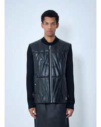 Moncler - Rick Owens Geocamo Flight Leather Hooded Gilet - Lyst