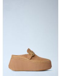 Chloé - Chloé Nama Wedge Mules - Lyst