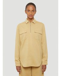 Jil Sander - Half-Zip Shirt - Lyst