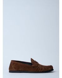 Saint Laurent - Laurent Suede Loafers - Lyst