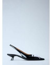 Marni - Slingback Kitten Heel Pumps - Lyst