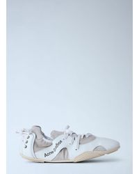 Acne Studios - Leather Lace-Up Sneakers - Lyst