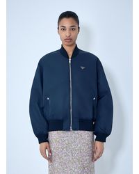 Prada - Zip-Up Bomber Jacket - Lyst